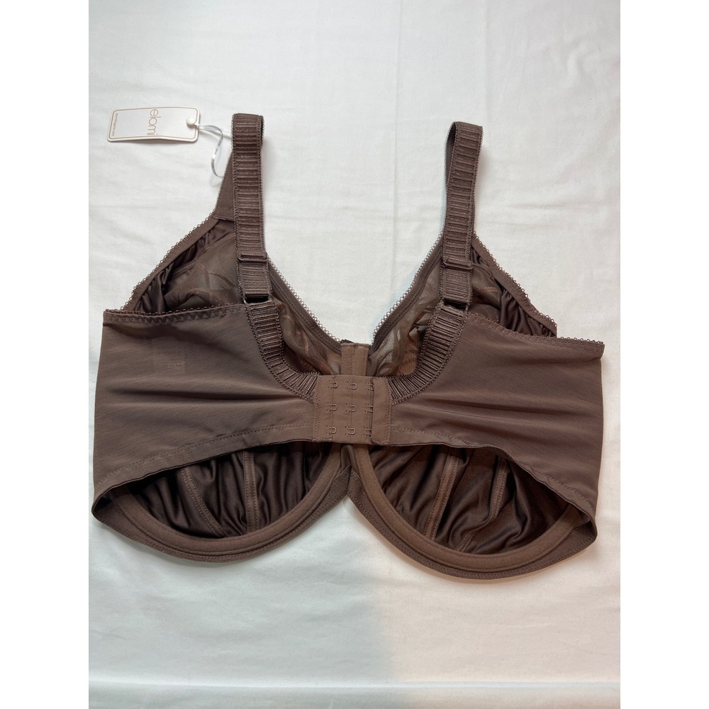 Elomi Cate Bra Women 42K Brown Underwire Embroidery EL4030PCN Full Coverage G29 - Picture 13 of 15